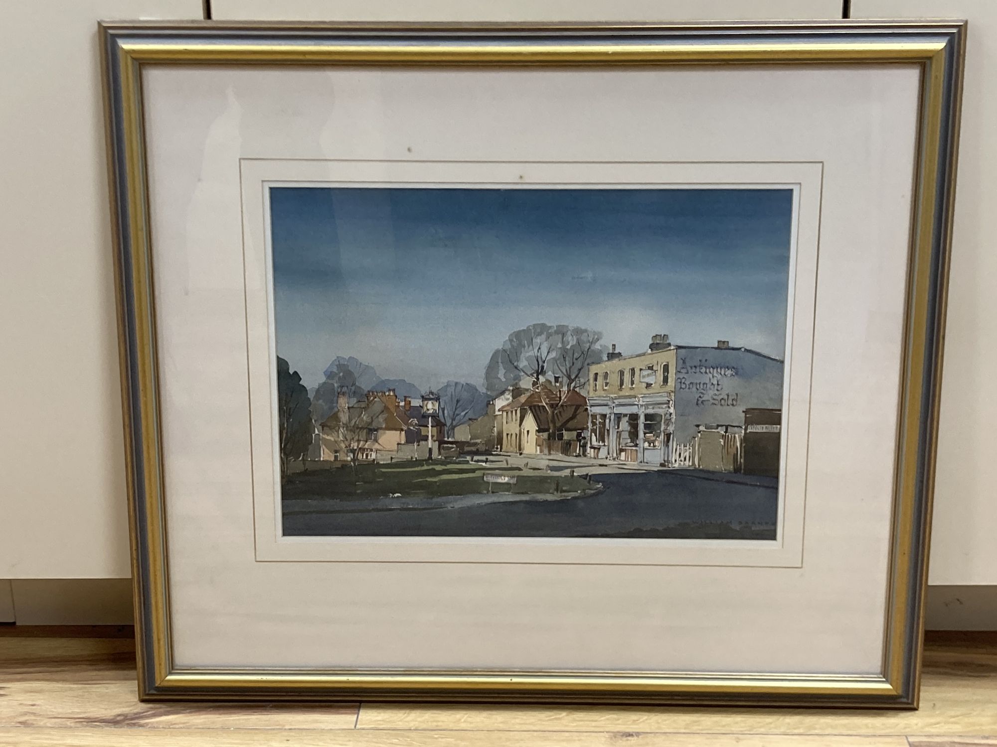 William Barnes, watercolour, Crooked Billet, Woodhayes Road, signed, 30 x 42cm